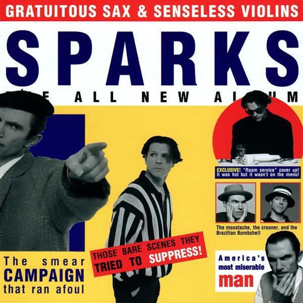 the album cover for Sparks - Gratuitous Sax & Senseless Violins [LP]