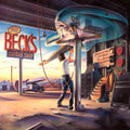 the album cover for Jeff Beck - Jeff Beck's Guitar Shop (Blue) [Colored Vinyl] (Gate) [Limited Edition]