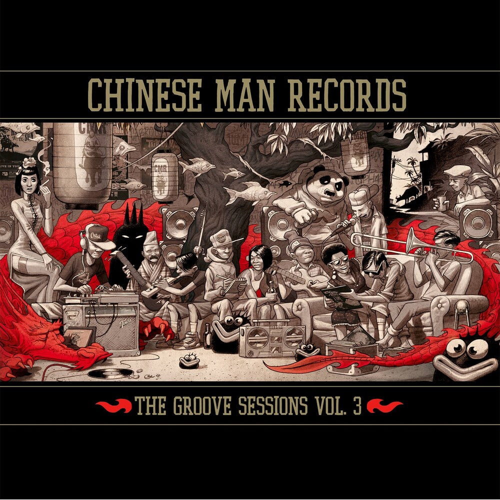 the album cover for Chinese Man - Groove Sessions V.3