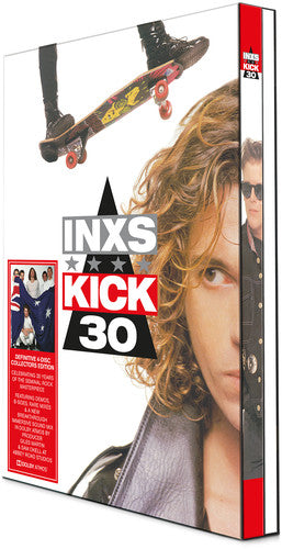 the album cover for INXS - Kick: 30th Anniversary Edition [Deluxe 3CD/Blu-ray]
