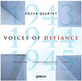 the album cover for Dover Quartet - Voices of Defiance