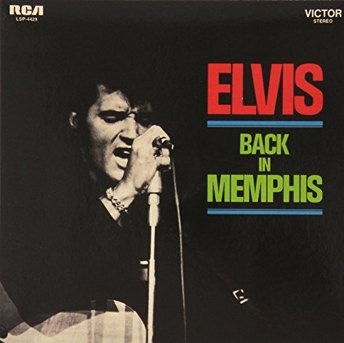 the album cover for Elvis Presley - Back In Memphis [Audiophile Translucent Gold LP]