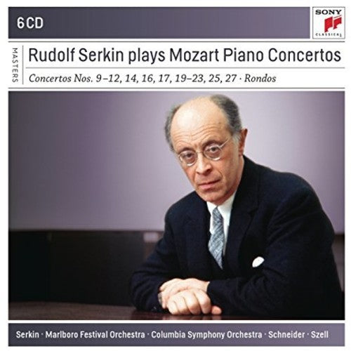 the album cover for Rudolf Serkin - Rudolf Serkin Plays Mozart Piano Concertos (Box)