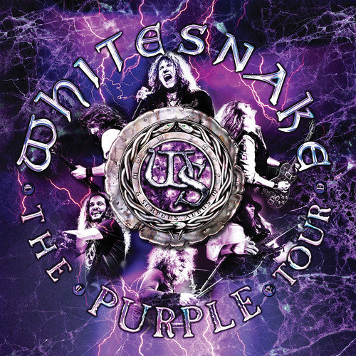 the album cover for Whitesnake - The Purple Tour (Live) [CD/Blu-ray]