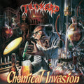 the album cover for Tankard - Chemical Invasion [Green & Yellow Swirl LP]