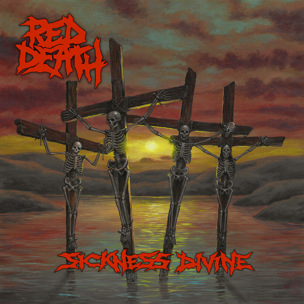 the album cover for Red Death - Sickness Divine [Colored Vinyl] (Gate) [180 Gram] (Post) (Red)