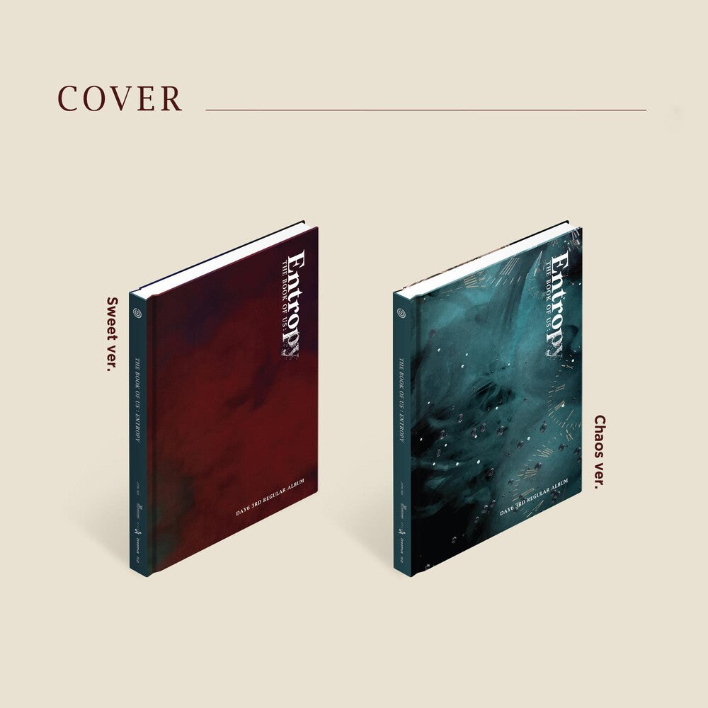 the album cover for Day6 - The Book of Us: Entropy  (88pg Photobook, 2 x Photocards, Postcard +Bookmark)