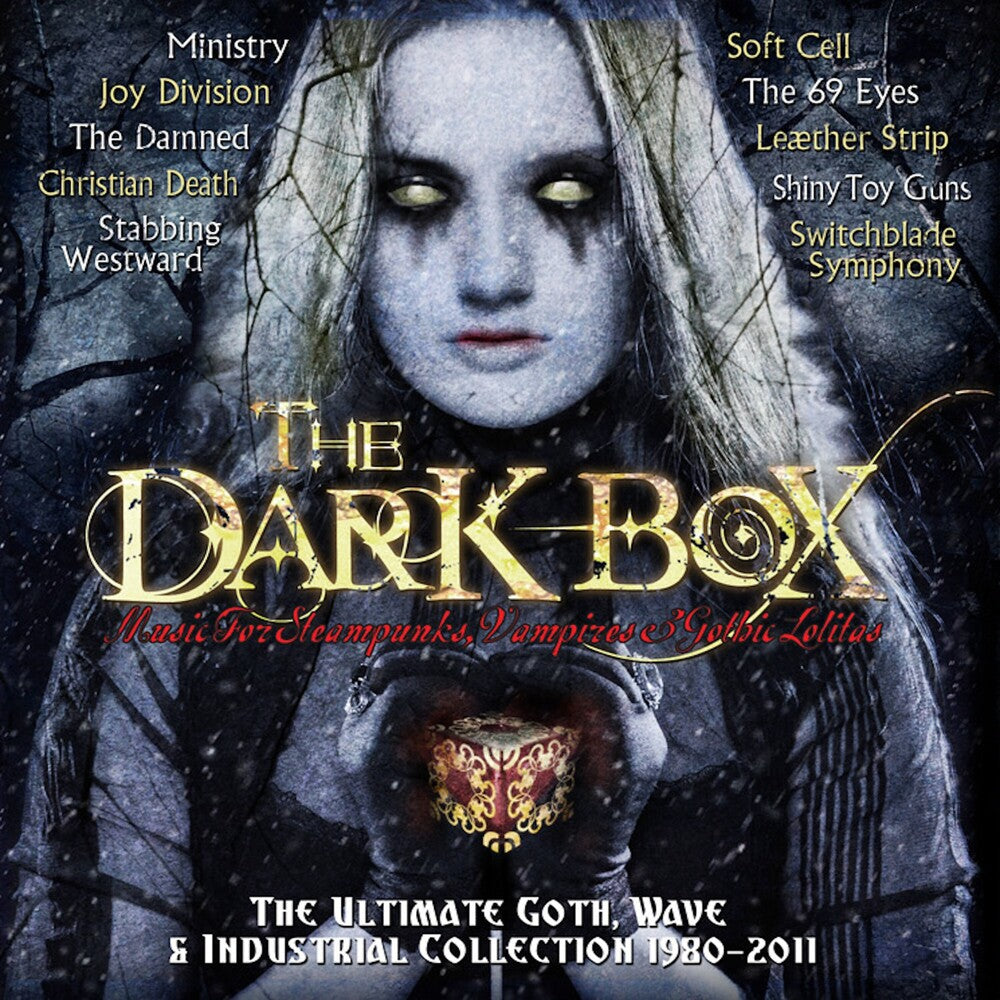 the album cover for Dark Box - The Ultmate Goth Wave & Industrial Coll - Dark Box - Ultmate Goth Wave & Industrial Collection 1980-2011 / Var