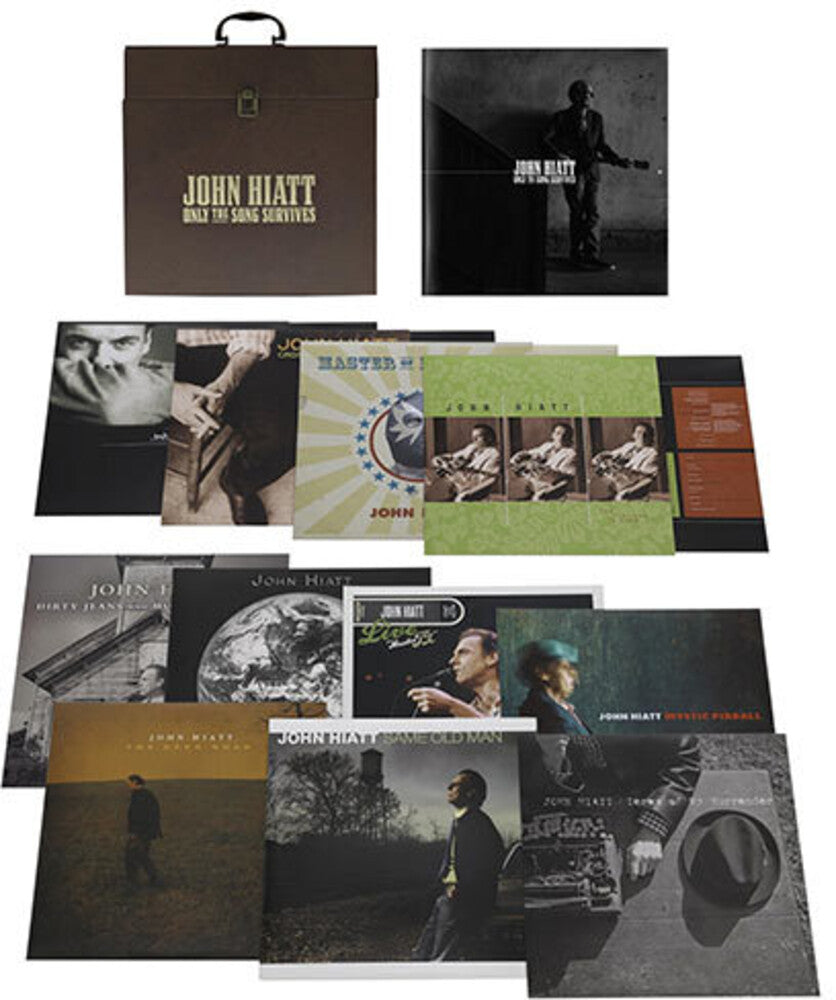 the album cover for John Hiatt - Only The Song Survives [15 LP Box Set]