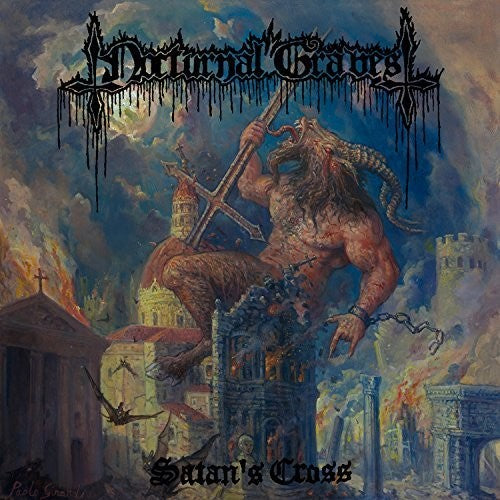 the album cover for Nocturnal Graves - Satan's Cross
