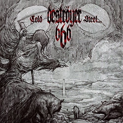 the album cover for Destroyer 666 - Cold Steel Or An Iron Age (Blk) [Clear Vinyl] (Gate)