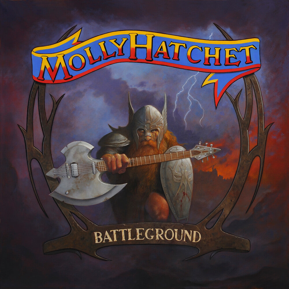 the album cover for Molly Hatchet - Battleground