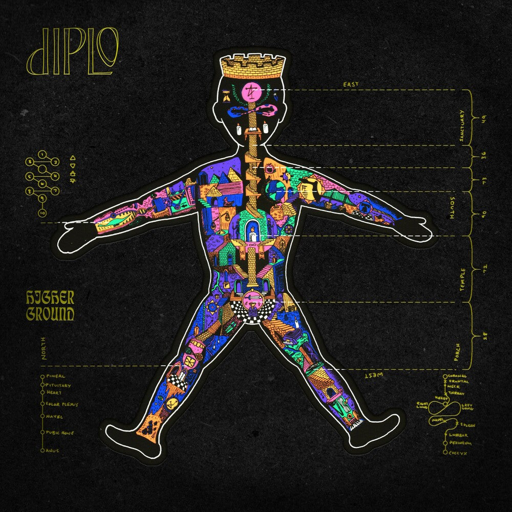 the album cover for Diplo - Higher Ground