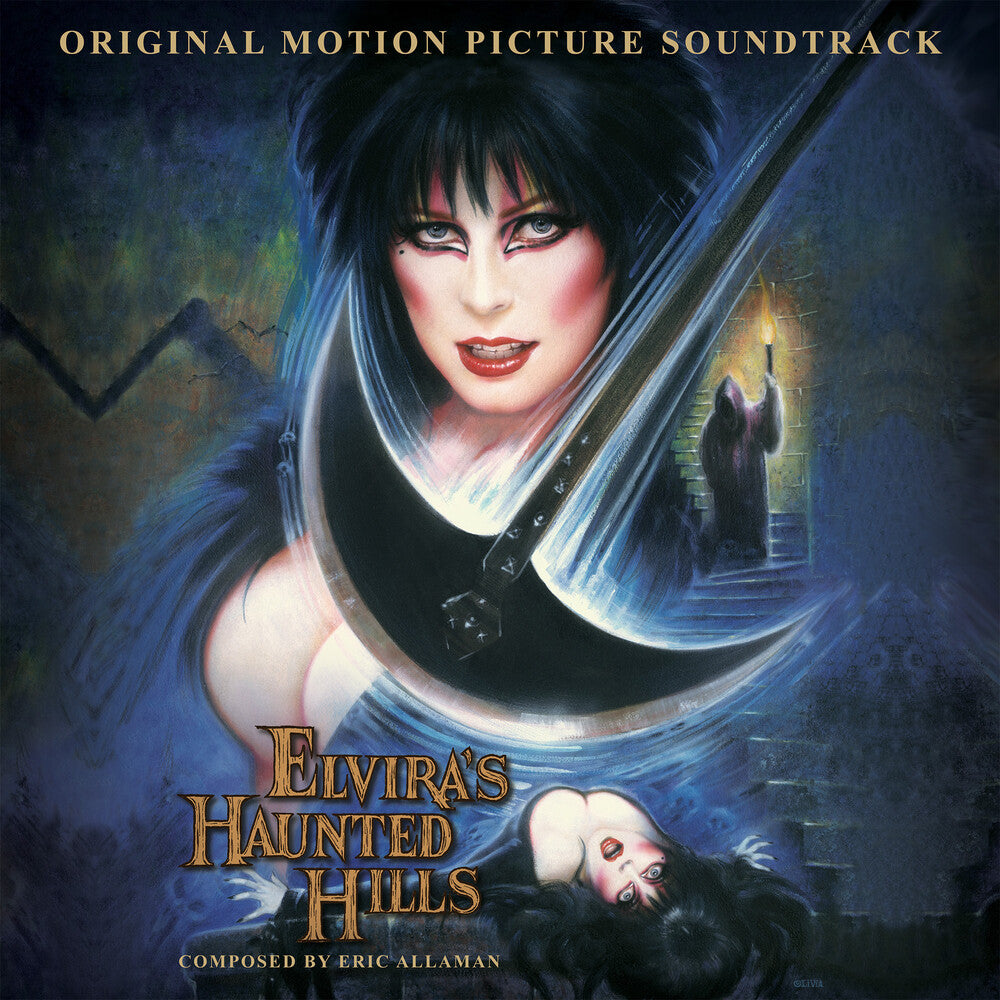 the album cover for Elvira's Haunted Hills / O.S.T. - Elvira's Haunted Hills (Original Motion Picture Soundtrack)