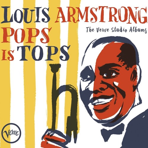 the album cover for Louis Armstrong - Pops Is Tops: The Verve Studio Albums [4CD]