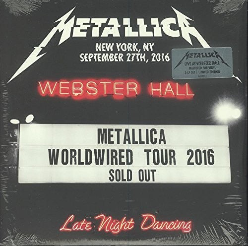 the album cover for Metallica - Live at Webster Hall, New York: 9/27/16 [Indie Exclusive Limited Edition 3LP]