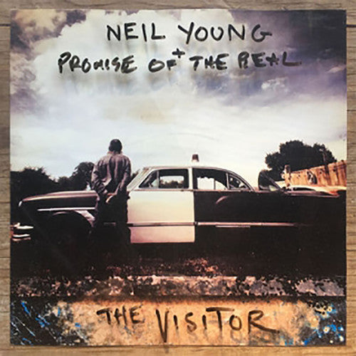the album cover for Neil Young - Visitor
