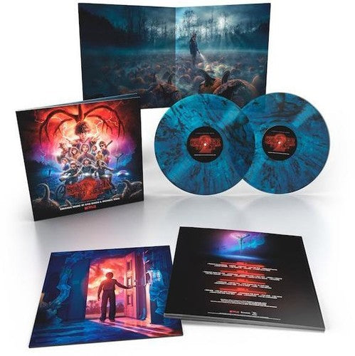 the album cover for Kyle Dixon & Michael Stein - Stranger Things 2: A Netflix Original Series Soundtrack [Limited Edition Blue/Black Smoke 2LP]