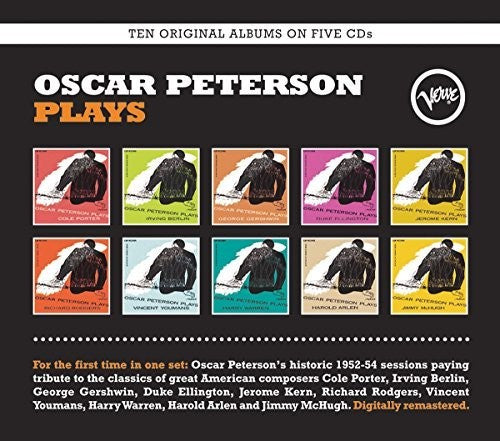 the album cover for Oscar Peterson - Oscar Peterson Plays [5CD Box Set]