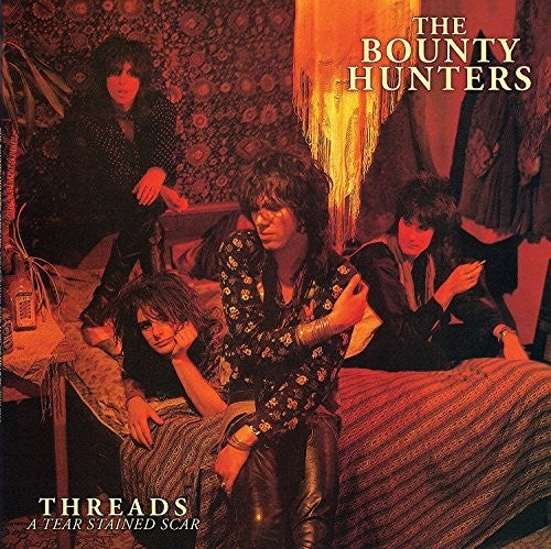 the album cover for Dave Kusworth & The Bounty Hunters - Threads A Tear Stained Scar [Colored Vinyl] (Red) (Uk)