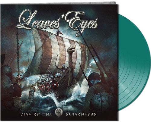 the album cover for Leaves' Eyes - Sign Of The Dragonhead [Limited Edition Green LP]