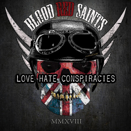 the album cover for Blood Red Saints - Love Hate Conspiracies