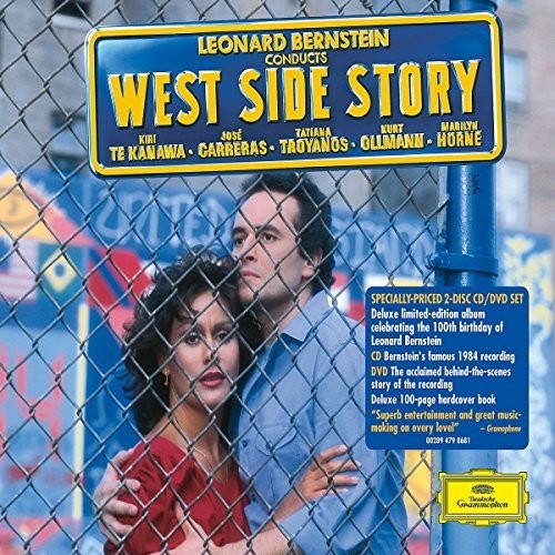 the album cover for Bernstein / Te Kanawa / Carrerras / Troyanos - West Side Story