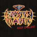 the album cover for Praying Mantis - Keep It Alive