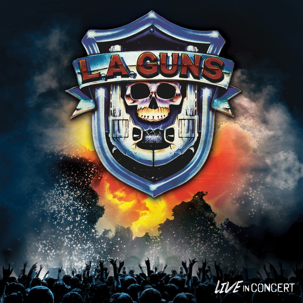 the album cover for L.A. Guns - Live In Concert [Limited Edition Red LP]