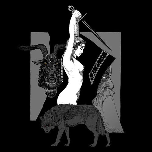 the album cover for Old Wolf - Faustian Mass
