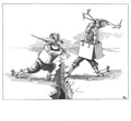 the album cover for Derek Bailey / Bennink,Han - Derek Bailey & Han Bennink