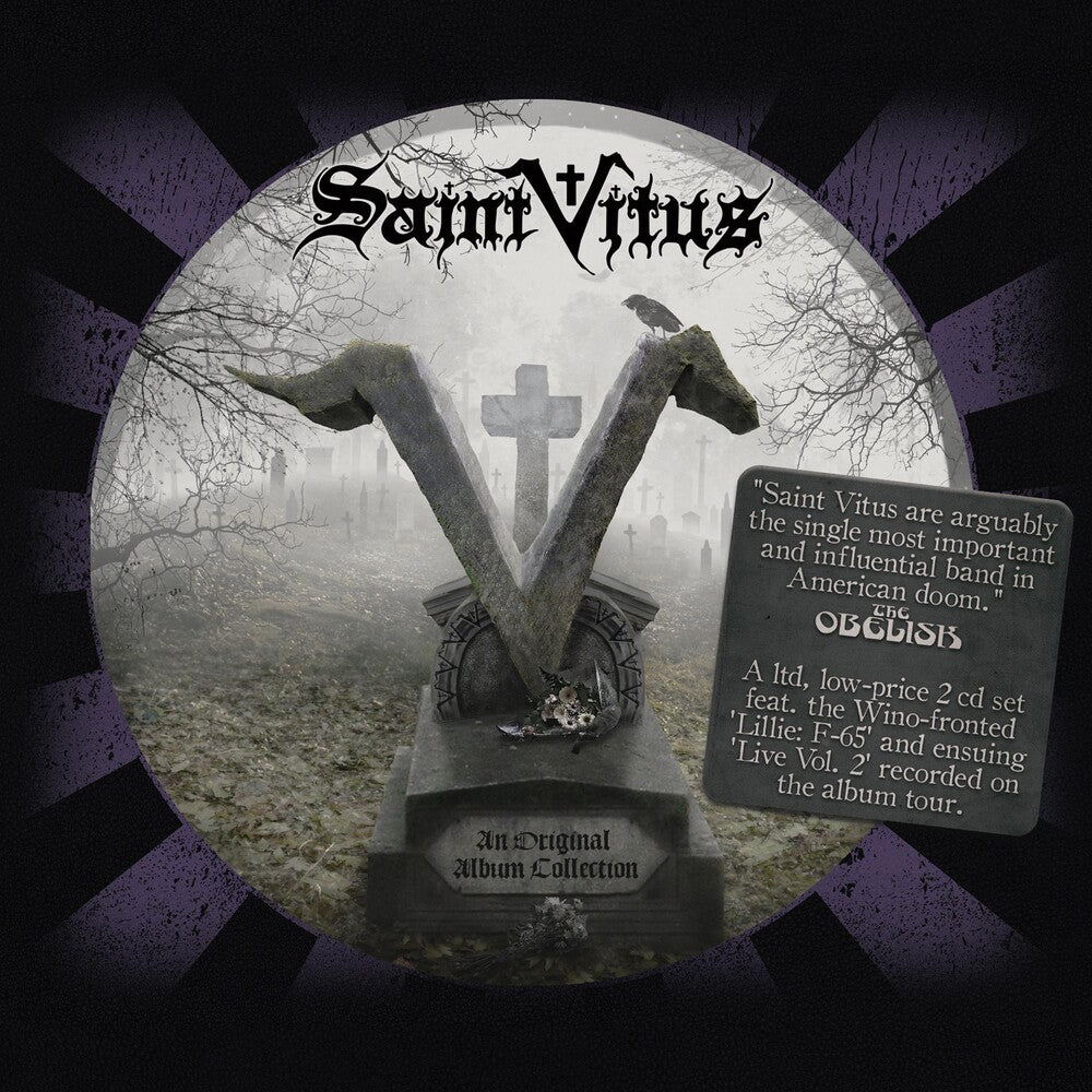 the album cover for Saint Vitus - An Original Album Collection: Lillie: F-65 + Live Vol. 2