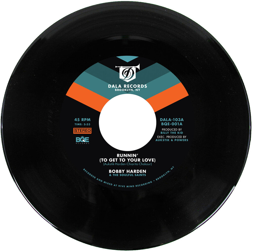 the album cover for Bobby Harden / The Soulful Saints - Runnin (to Get To Your Love)