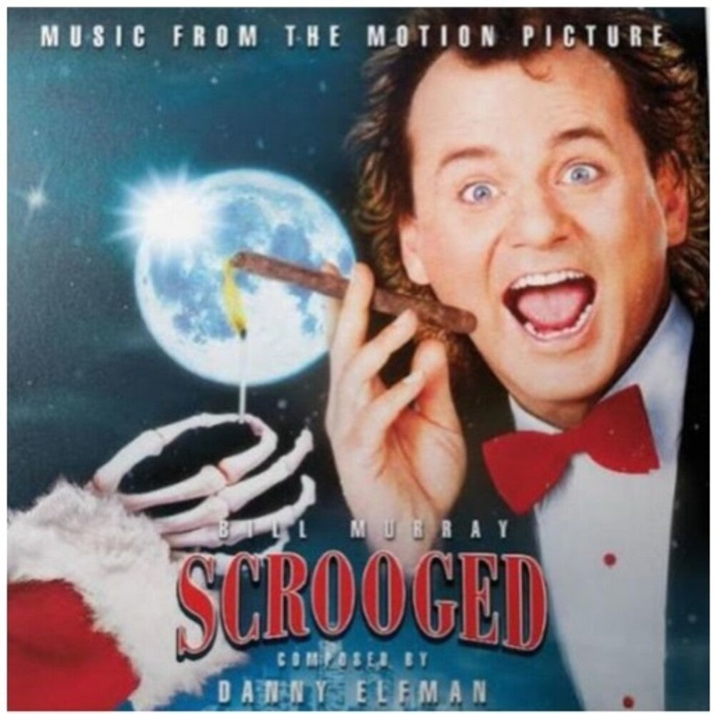 the album cover for Danny Elfman Bonus Tracks Cvnl Gry Ofgv - Scrooged / O.S.T. (Bonus Tracks) [Clear Vinyl] (Gry)