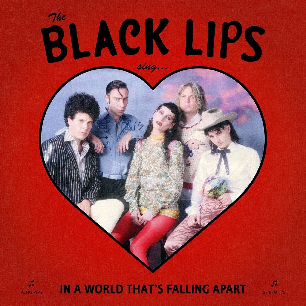 the album cover for The Black Lips - Sing In A World That's Falling Apart