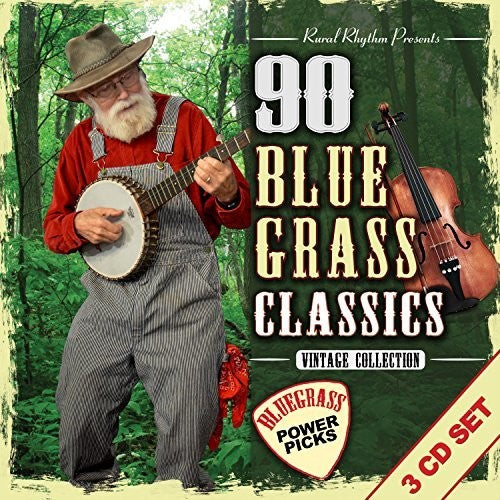 the album cover for 90 Bluegrass Power Picks Classics Coll / Var - 90 Bluegrass Power Picks Classics Coll / Var [Digipak]