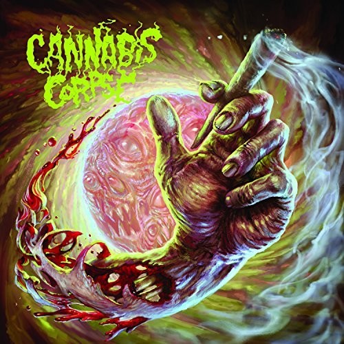 the album cover for Cannabis Corpse - Left Hand Pass [Colored Vinyl] [Limited Edition] (Ylw)