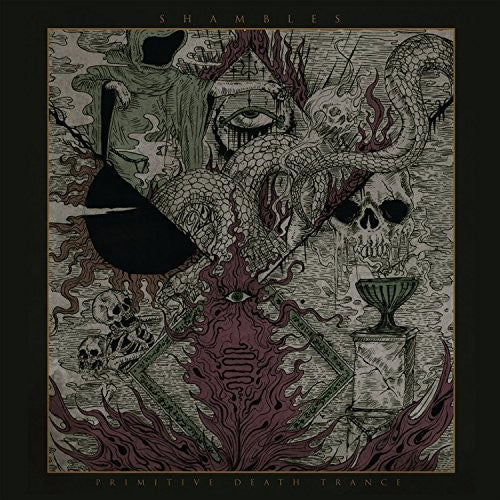 the album cover for Shambles - Primitive Death Trance