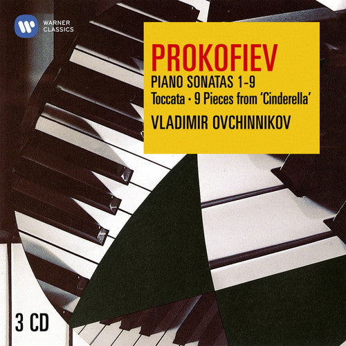 the album cover for Vladimir Ovchinnikov - Prokofiev: 9 Piano Sonatas Visions Fugitives