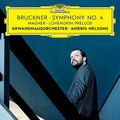 the album cover for Bruckner / Nelsons / Gewandhausorchester - Symphony No 4 / Wagner: Lohengrin Prelude