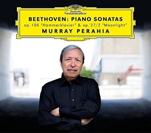 the album cover for Beethoven / Murray Perahia - Piano Sonatas (Op 106 Hammerklavier & Op 27/2 Moon