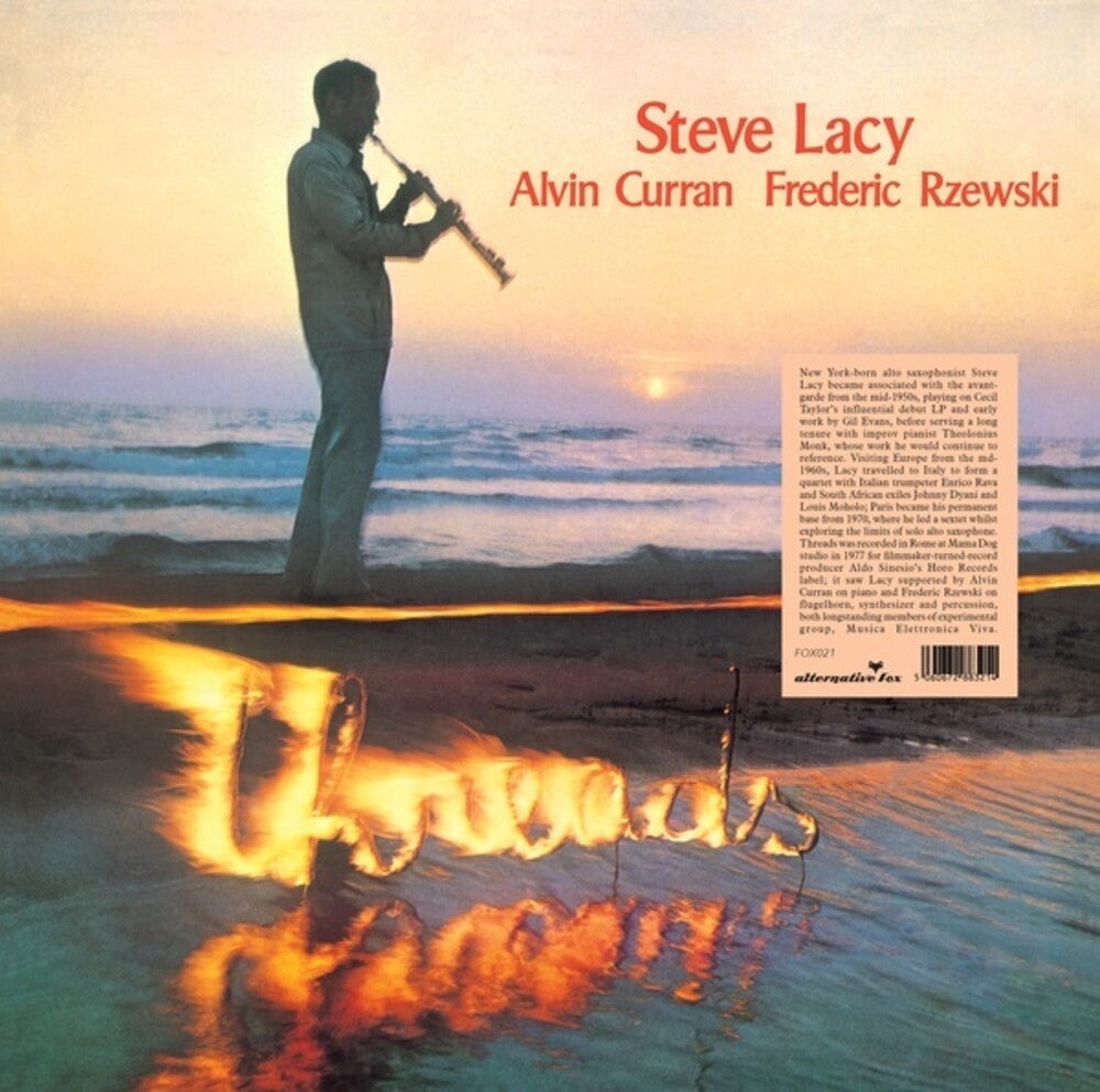 the album cover for Steve Lacy / Curran,Alvin / Rzewki,Frederic - Threads