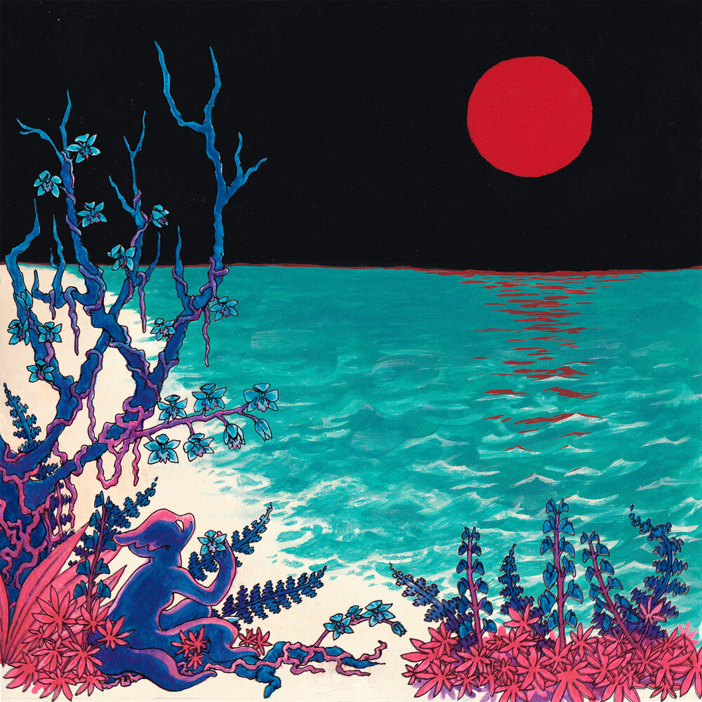 the album cover for glass beach - the first glass beach album [Blue LP]