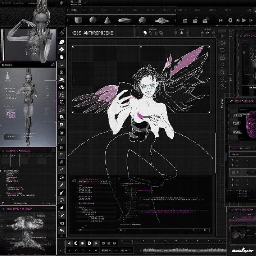 the album cover for Grimes - Miss Anthropocene [Indie Exclusive Limited Edition Translucent Pink LP]