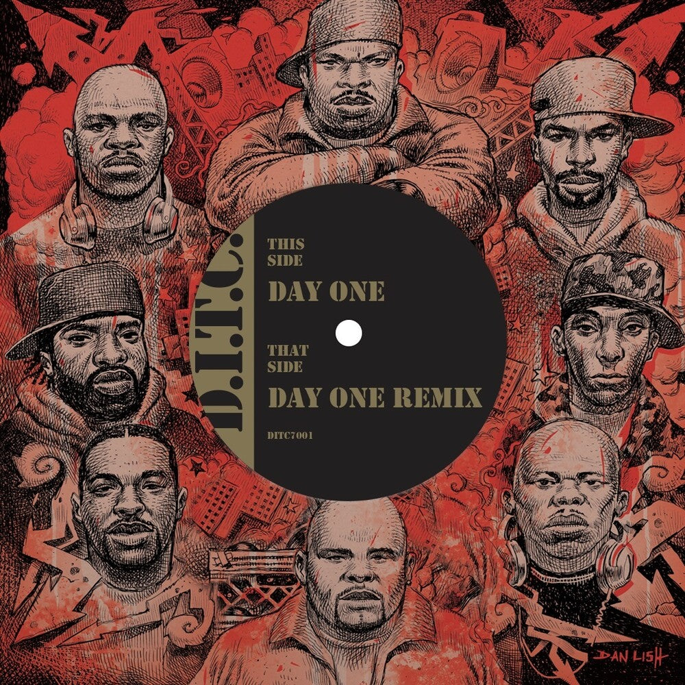 the album cover for Ditc - Day One / Day One Remix