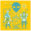 the album cover for Sonido Gallo Negro - Mambo Cosmico