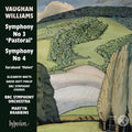 the album cover for Bbc Symphony Orchestra & Martyn Brabbins - Vaughan Williams: Symphonies Nos. 3 & 4