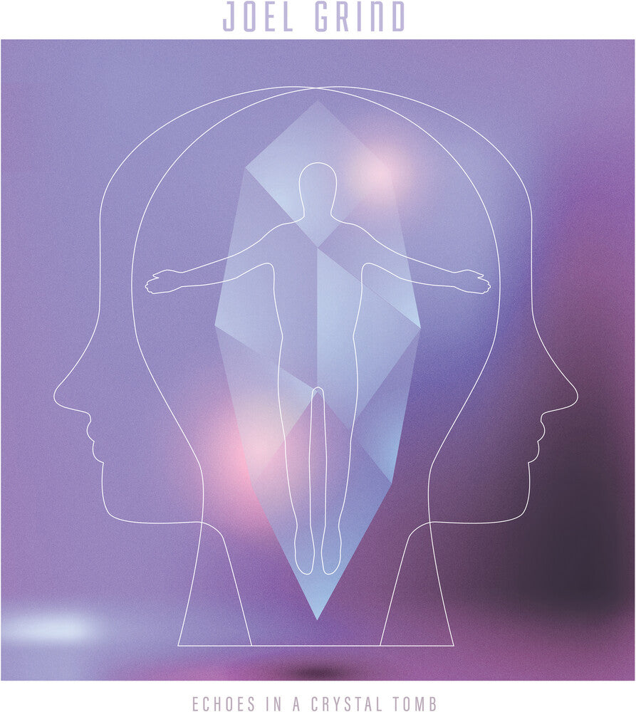 the album cover for Joel Grind - Echoes In A Crystal Tomb [Colored Vinyl] [180 Gram] (Purp)