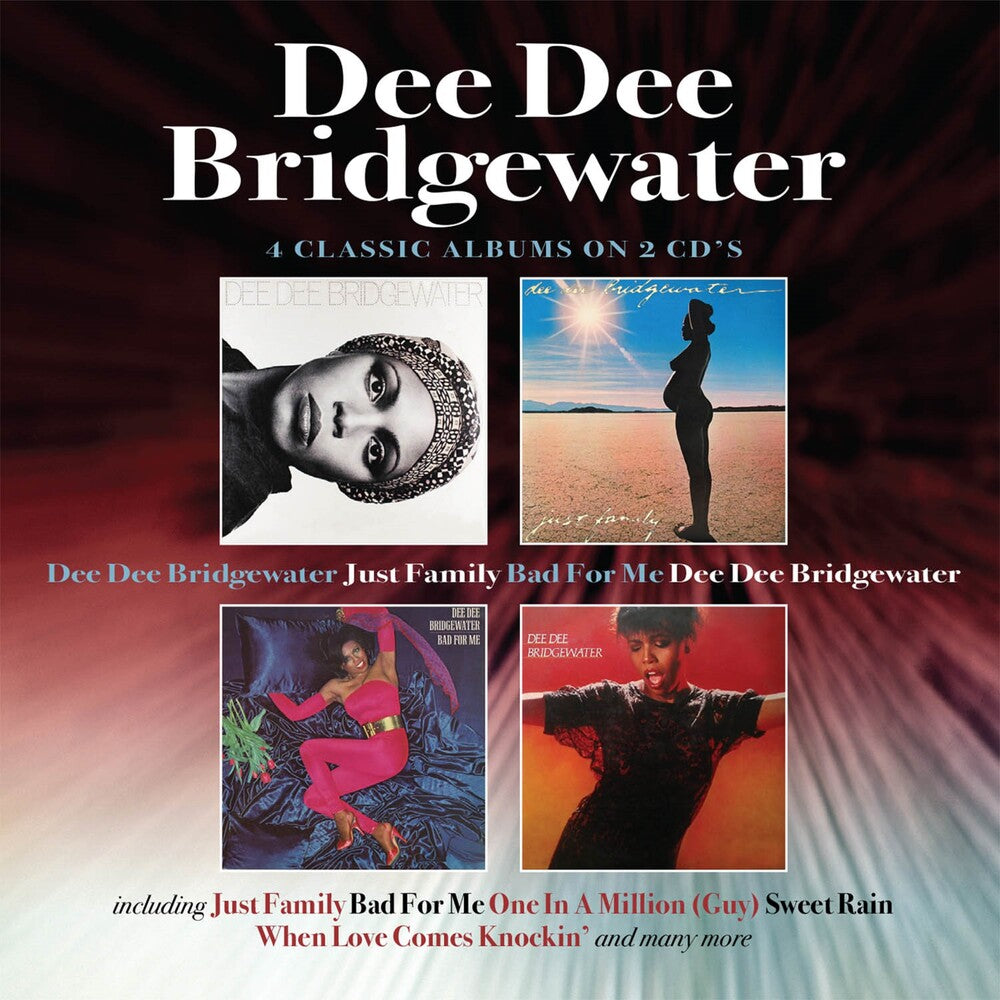 the album cover for Dee Dee Bridgewater - Dee Dee Bridgewater / Just Family / Bad For Me / Dee Dee Bridgewater