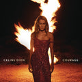 the album cover for Celine Dion - Courage [Clear Vinyl] (Gate) (Ofgv) (Red)
